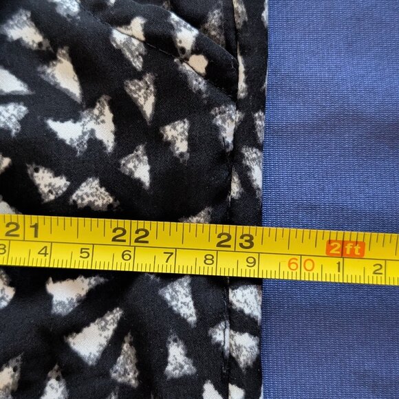 Mossimo lounge pants black/white XL wide leg pull-on tie string Lightweight - Picture 4 of 7